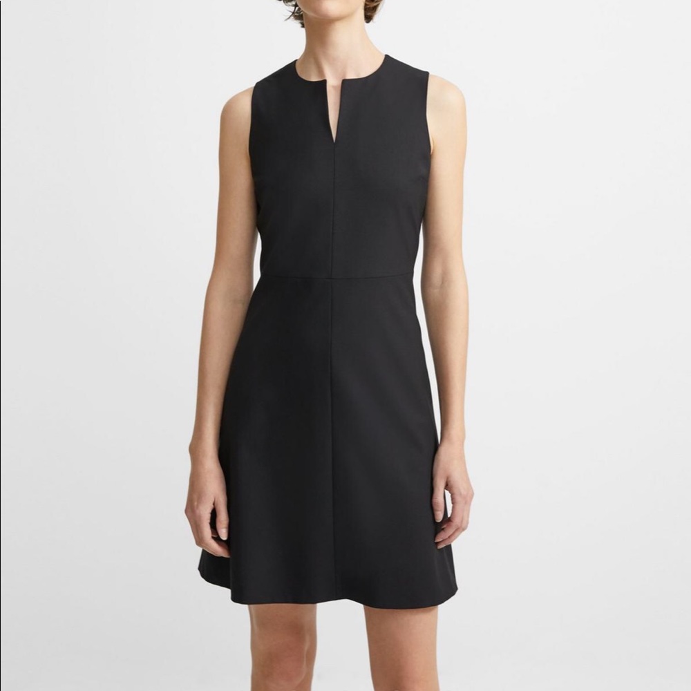 NWT THEORY MIYANI DRESS BLACK SIZE 4